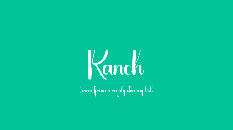 Ranch Font
