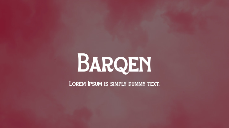 Barqen Font