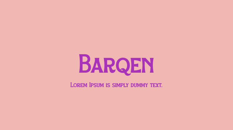 Barqen Font