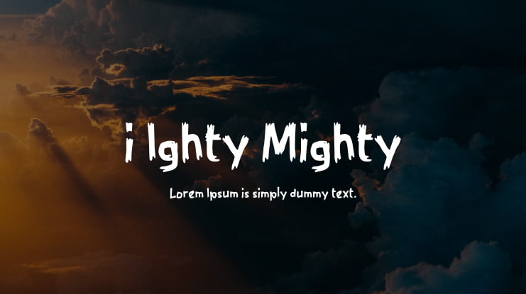 i Ighty Mighty Font