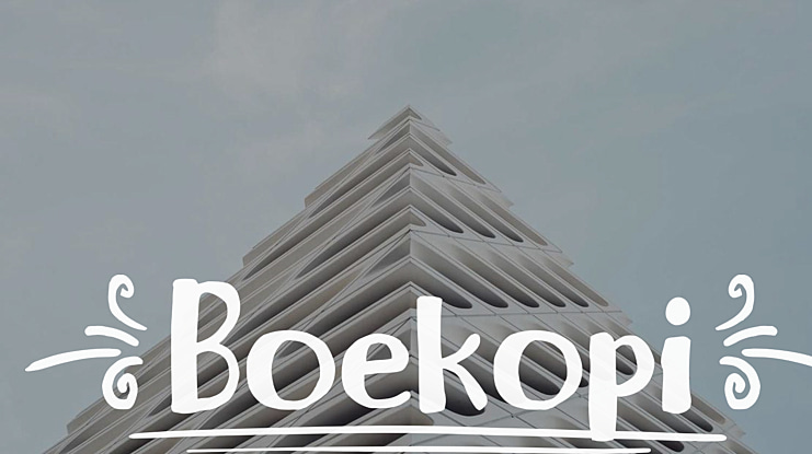 Boekopi Font