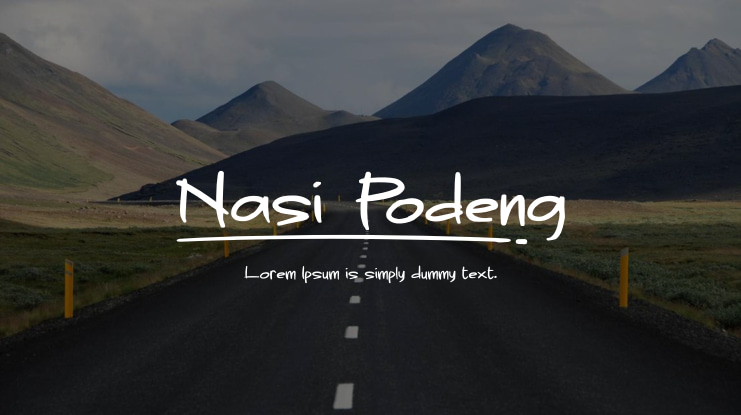 Nasi Podeng Font