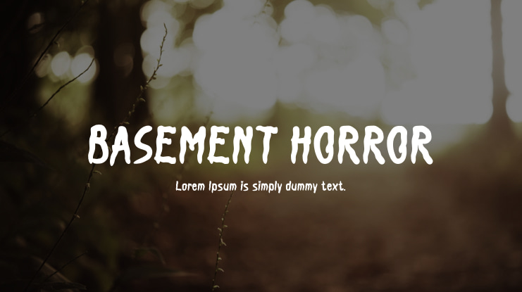 BASEMENT HORROR Font