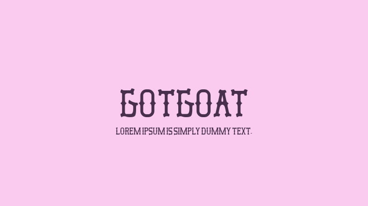 GotGoat Font