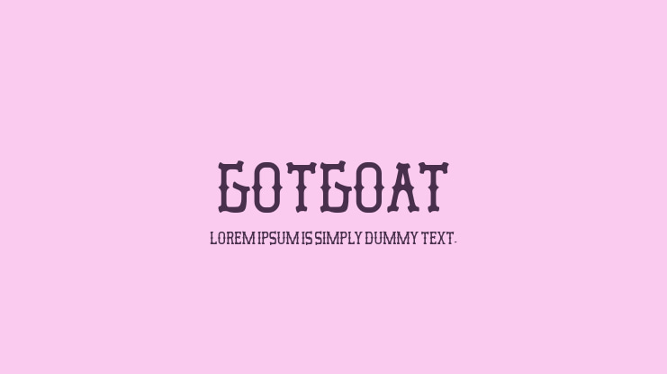 GotGoat Font