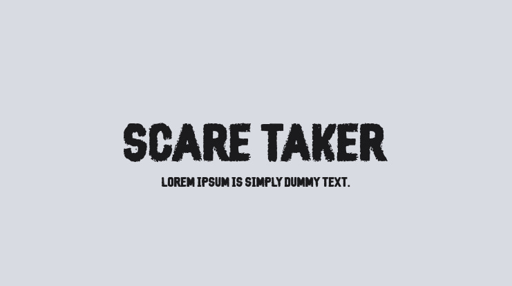 Scare Taker Font