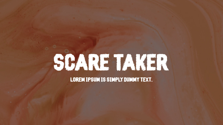 Scare Taker Font