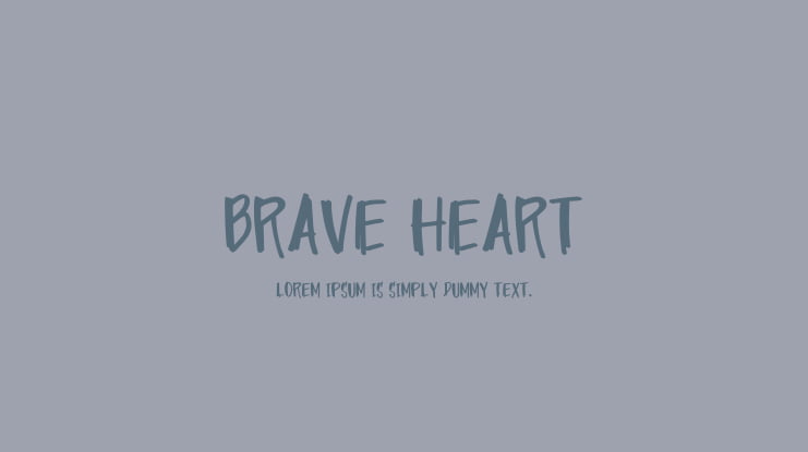 Brave Heart Font