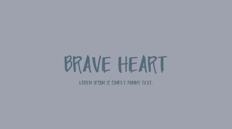 Brave Heart Font