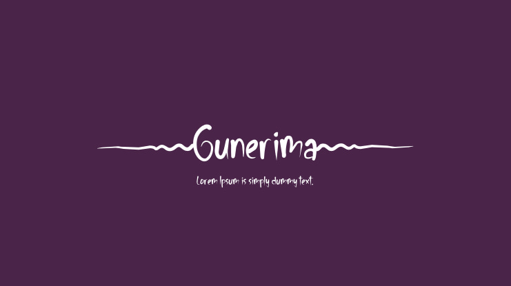 Gunerima Font