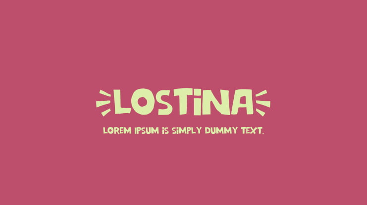 Lostina Font
