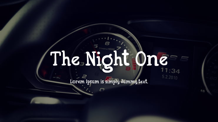 The Night One Font