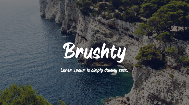 Brushty Font