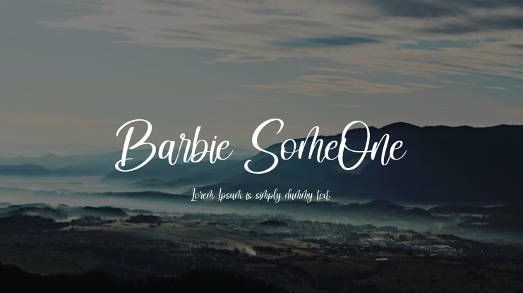 Barbie SomeOne Font