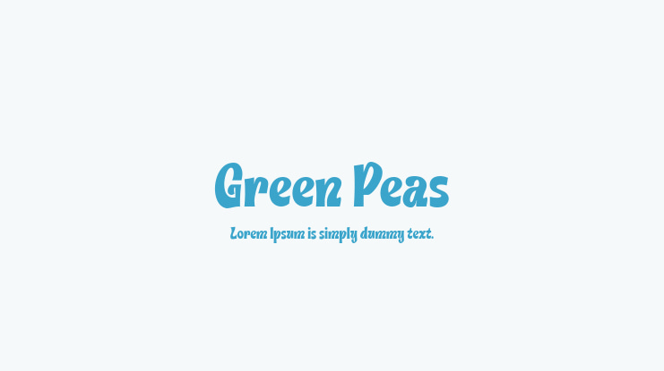 Green Peas Font
