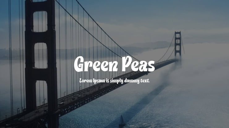 Green Peas Font