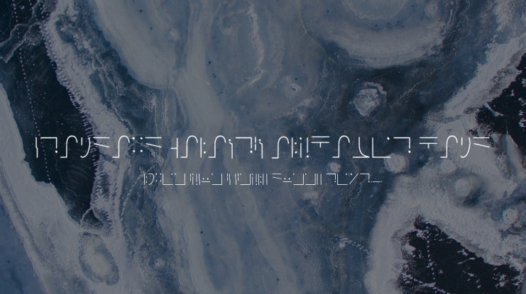 Standard Galactic Alphabet Hand Font