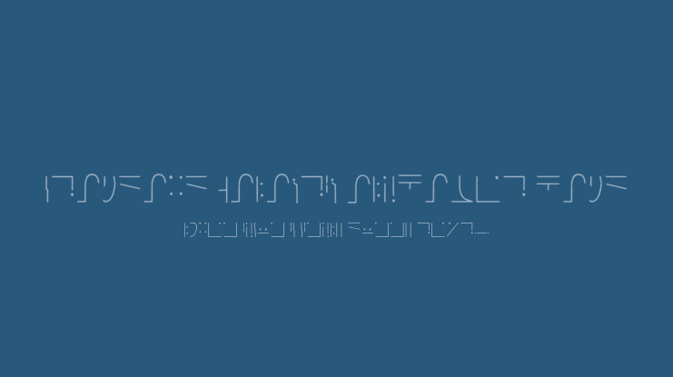 Standard Galactic Alphabet Hand Font