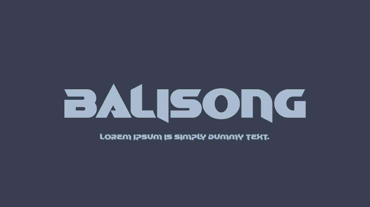 Balisong Font Family