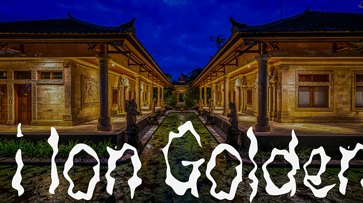 i Ion Golden Font