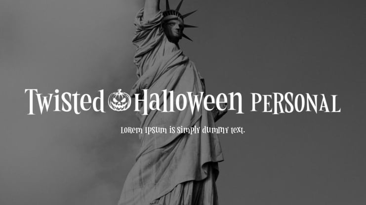Twisted Halloween PERSONAL Font