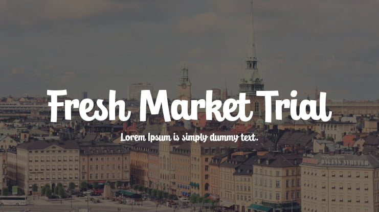 Fresh Market Trial Font