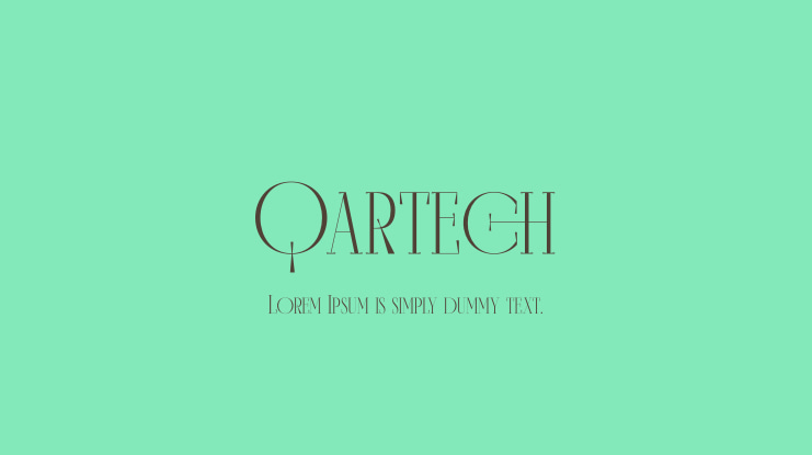 Qartech Font