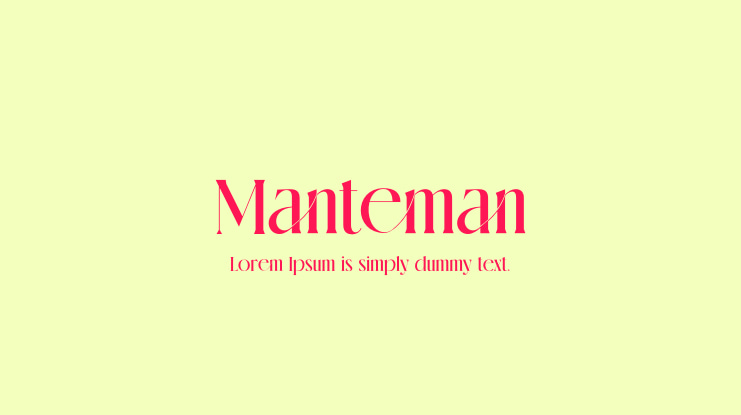 Manteman Font