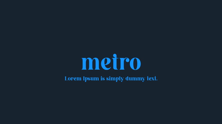 metro Font