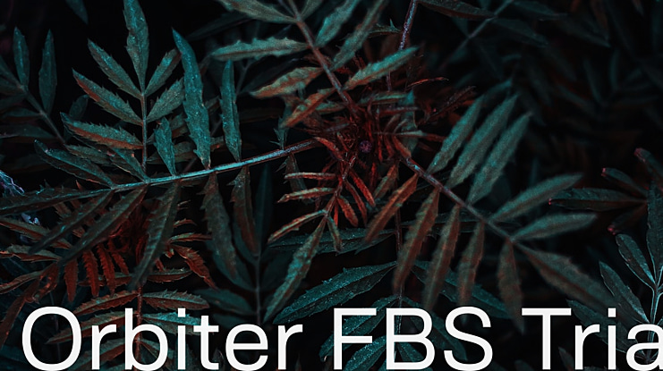 Orbiter FBS Trial Font Family