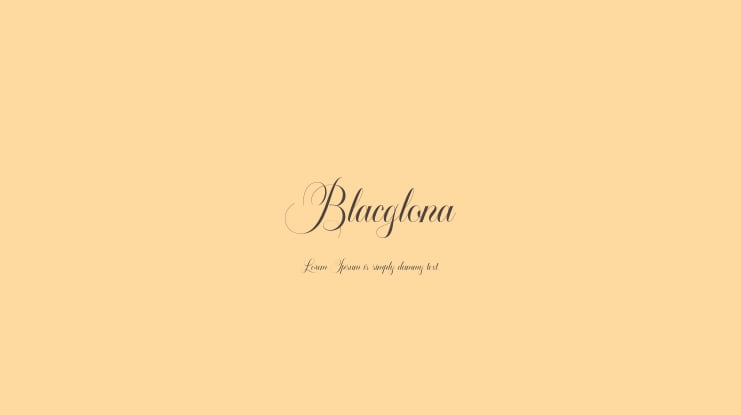 Blacglona Font