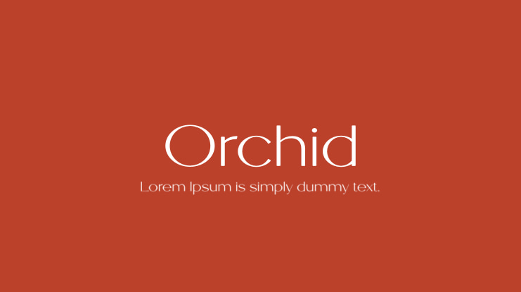 Orchid Font