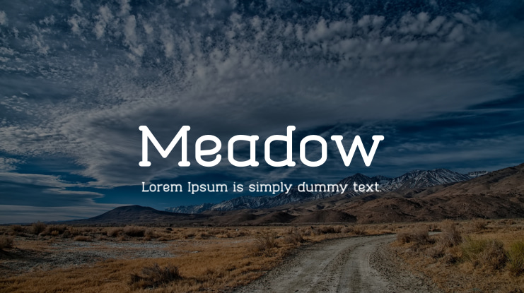 Meadow Font