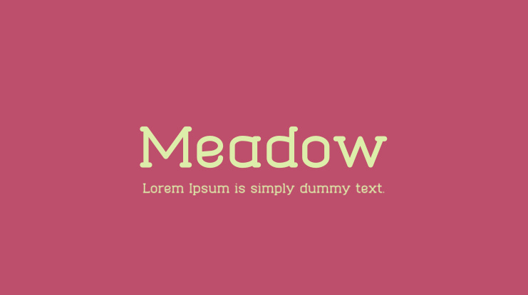 Meadow Font