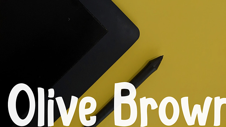 Olive Brown Font