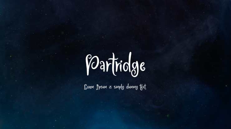 Partridge Font