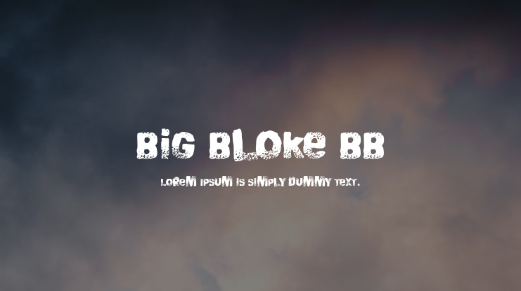 Big Bloke BB Font