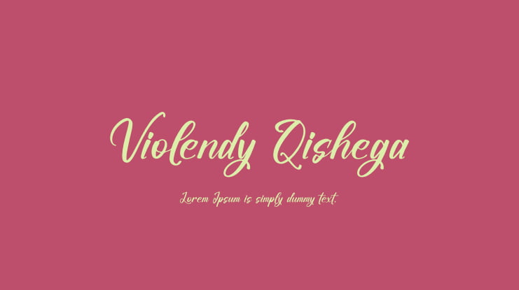 Violendy Qishega Font