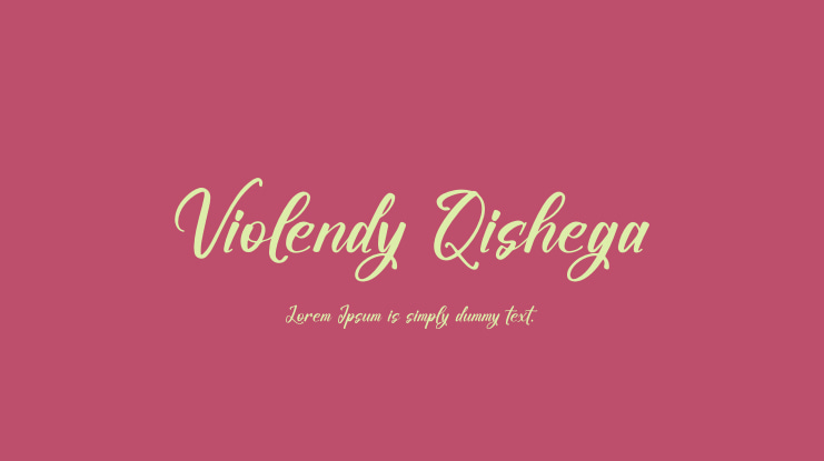 Violendy Qishega Font