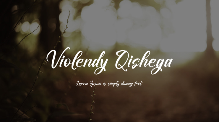 Violendy Qishega Font