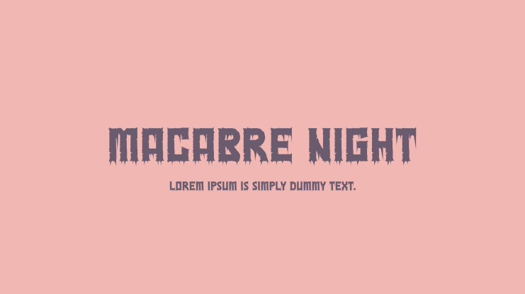 Macabre Night Font