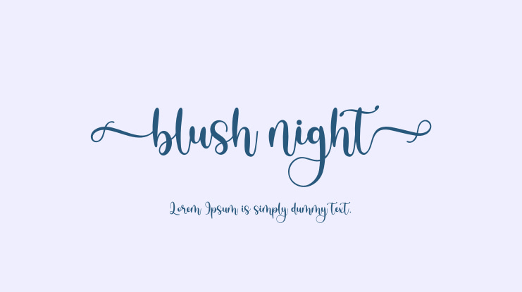 Blush Night Font