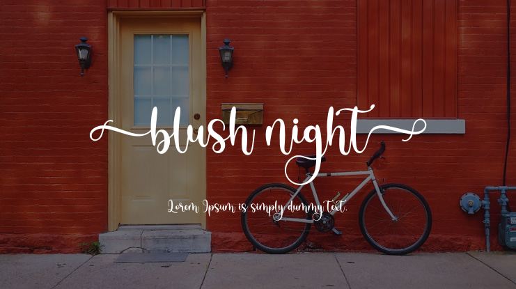 Blush Night Font