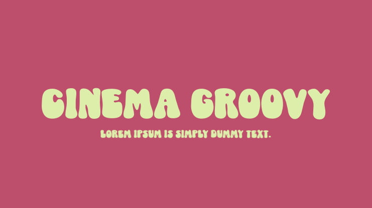 Cinema Groovy Font