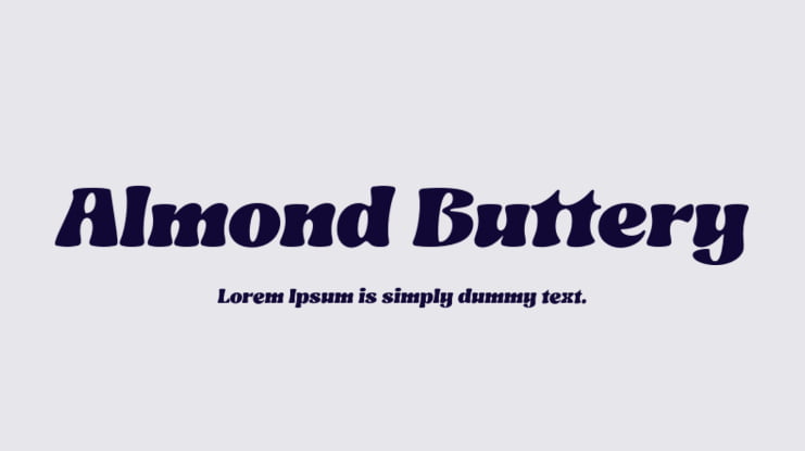 Almond Buttery Font