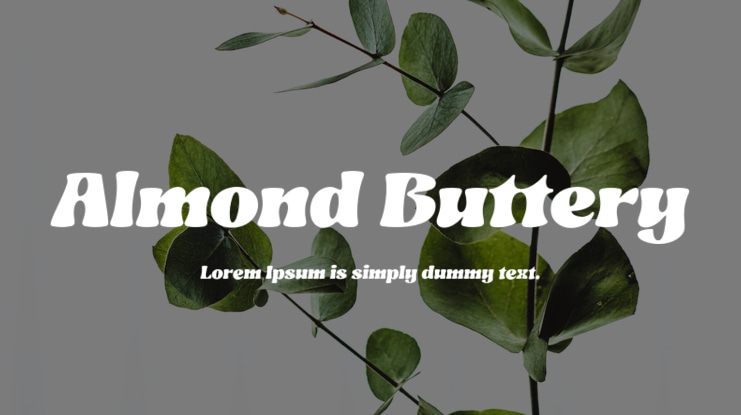 Almond Buttery Font