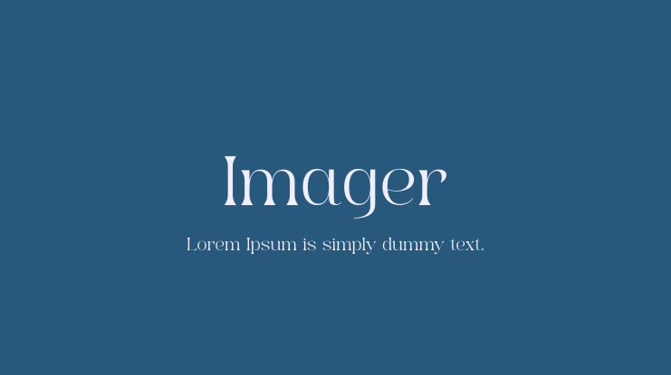 Imager Font Family
