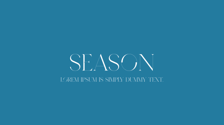 Season Font
