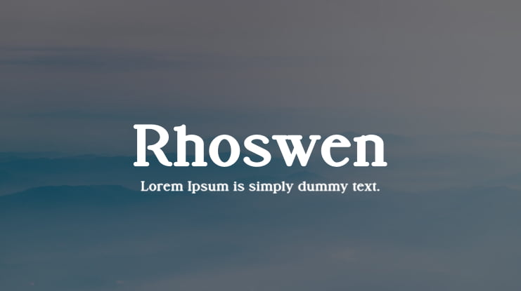 Rhoswen Font
