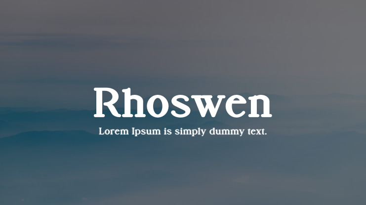 Rhoswen Font